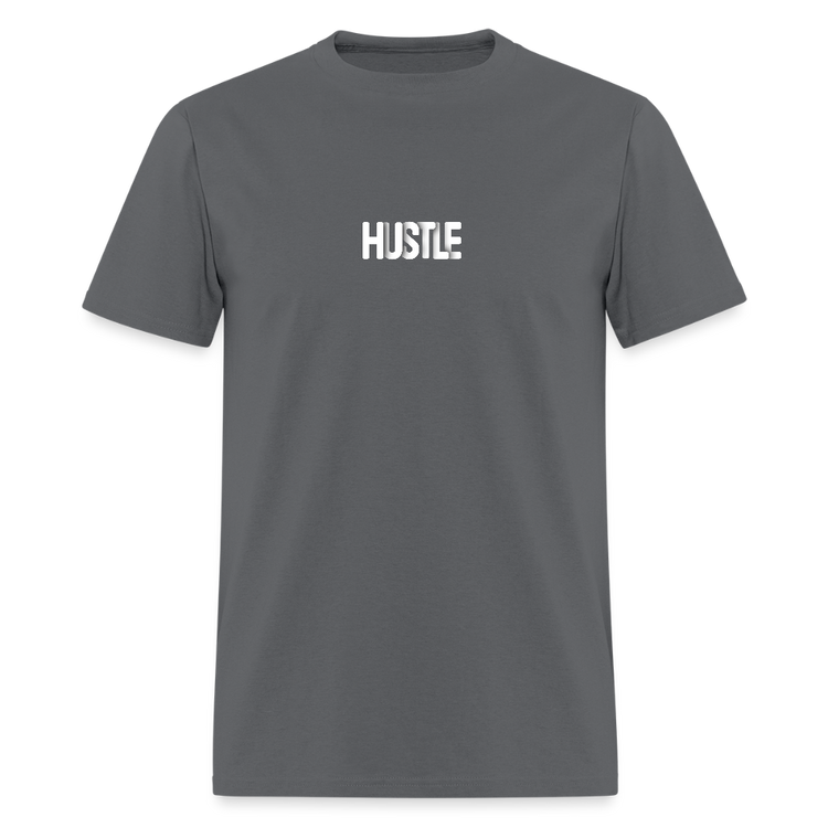 Hustle Never Stops - charcoal