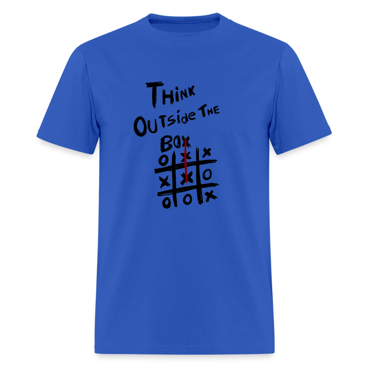 Think Outside The Box - royal blue