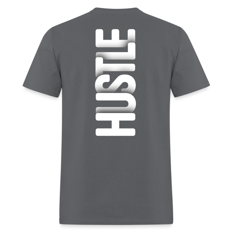 Hustle Never Stops - charcoal
