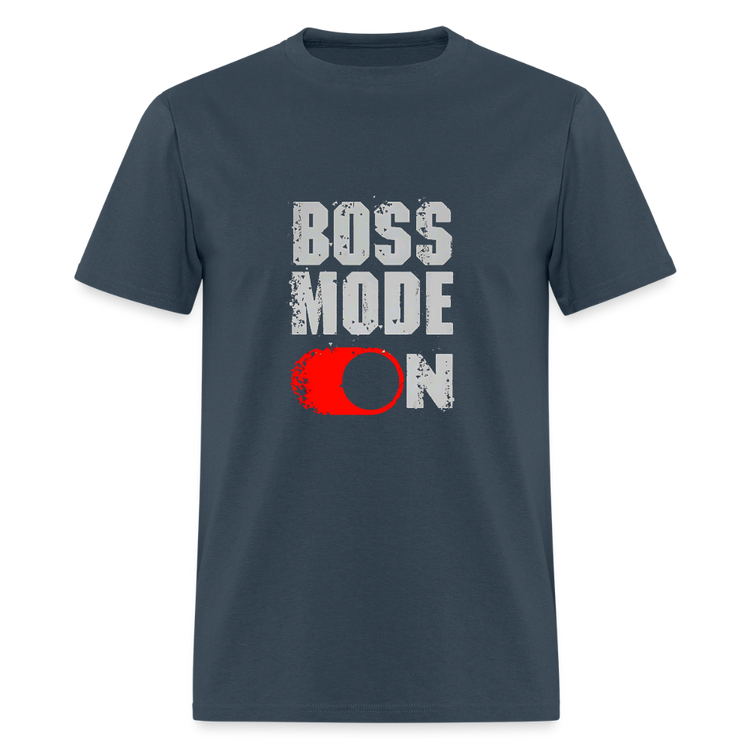 Blue dusk Boss Mode On t-shirt, a comfortable classic.