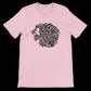Pink calligraphy style graphic t-shirt with bold Middle Eastern art print. Crafted from 100 percent Airlume cotton for ultra-soft feel and detailed DTG printing. Stylish unisex streetwear tee for expressive modern fashion.