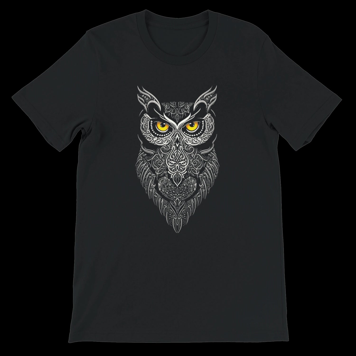 Black unisex t-shirt featuring modern Arabic calligraphy design in a bold Guardian of the Night style. Crafted from soft Airlume cotton for premium feel and lasting comfort. This breathable, eco-friendly DTG printing tee blends traditional Islamic art with streetwear fashion. A statement piece perfect for casual outfits, cultural pride, and minimalist graphic lovers. Ideal for print-on-demand fashion collections and urban apparel aesthetics.