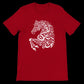 Red calligraphy graphic t-shirt featuring an expressive script print inspired by cultural strength and heritage. Made from eco-friendly ring-spun cotton, this bold and breathable tee is tailored for fashion-forward individuals who love statement streetwear.