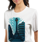 World travel souvenir T shirt with animated Al Marjeh Square Damascus Syria artwork soft and durable cotton tee ideal for global travel lovers souvenir collectors and artistic fashion enthusiasts