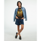 Dubai Burj Khalifa animated art graphic tee featuring colorful skyscraper illustration and modern city skyline design perfect for travel fashion lovers urban explorers and architectural art enthusiasts premium soft cotton t shirt ideal for print on demand collections
