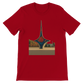 Red Umawyeen Damascus Sword Animated Style T Shirt with animated sword artwork from Damascus Syria high quality cotton streetwear fashion t shirt for travelers and global culture fashion lovers