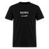 Black Silence T-shirt with white text, classic unisex fit.
