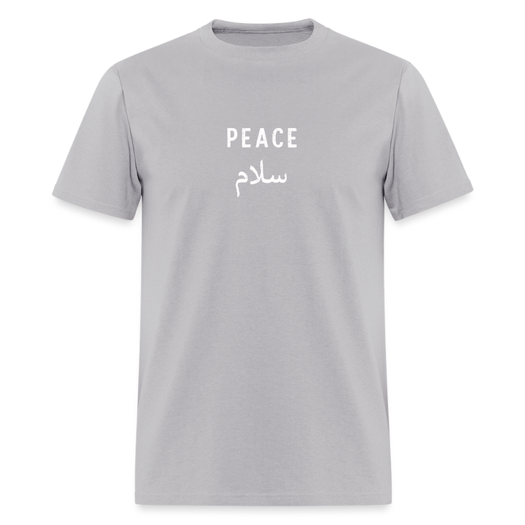 Gravel gray Peace T-shirt with a casual, neutral tone.