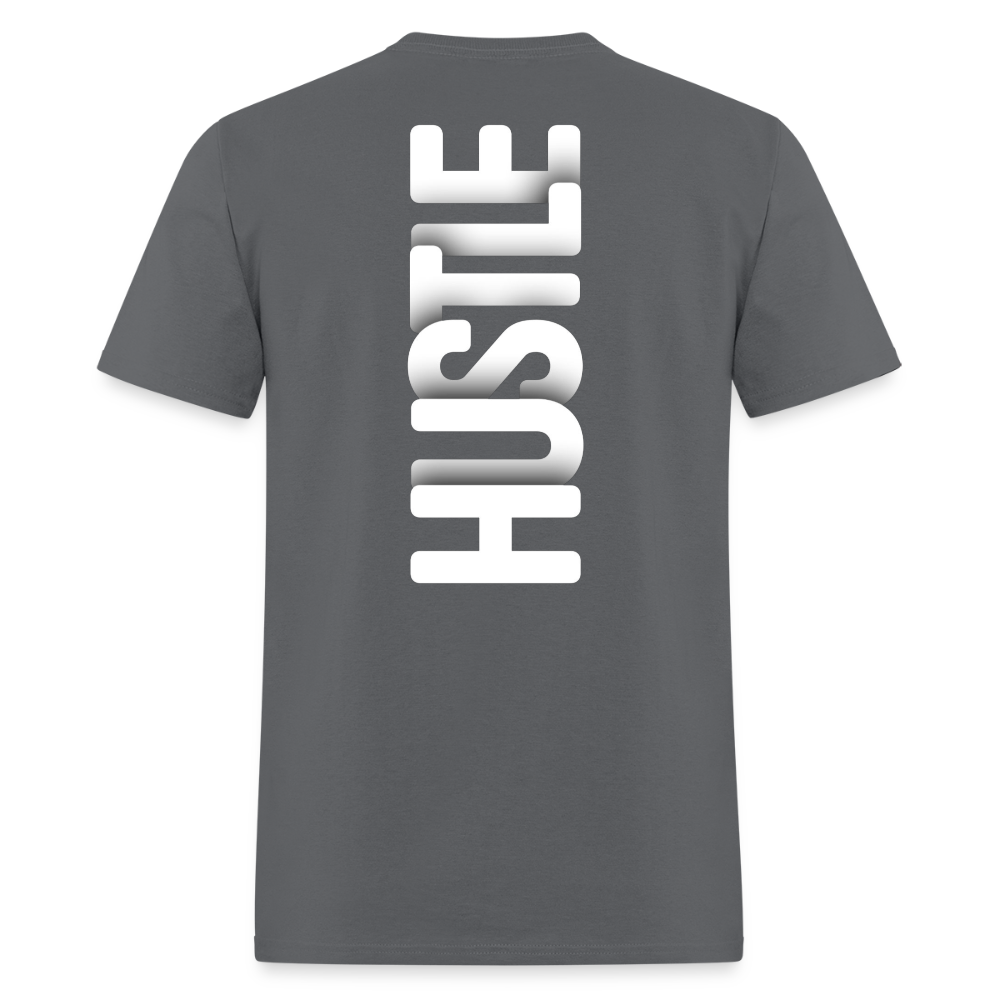 Hustle Never Stops - charcoal