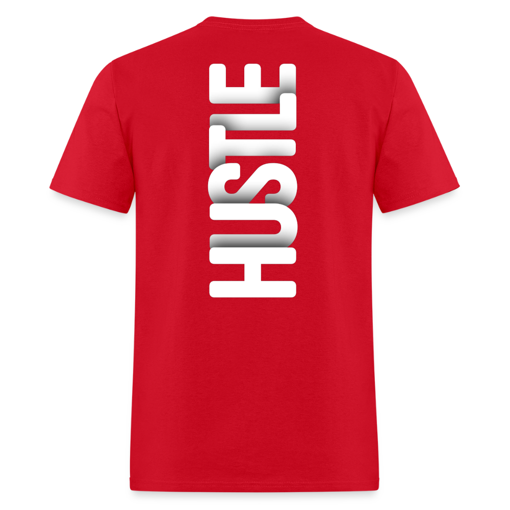 Hustle Never Stops - red