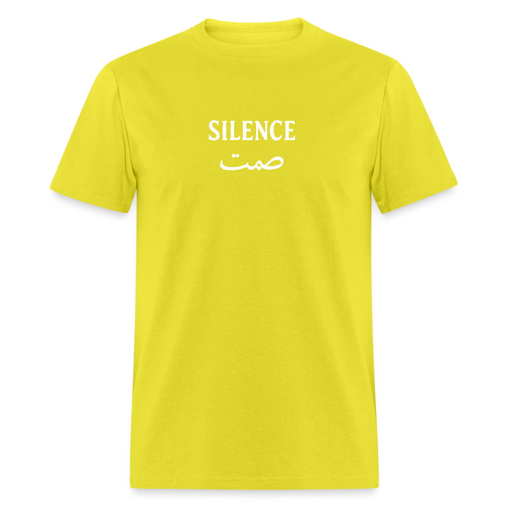 Yellow Silence T-shirt, a bright and cheerful choice.