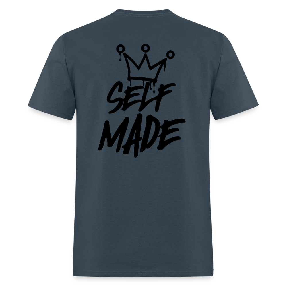 Self Made T-Shirt -  blue dusk