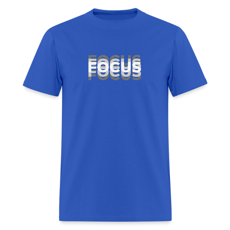Royal Blue Focus Blurry Edition T-Shirt with a modern, blurry design.