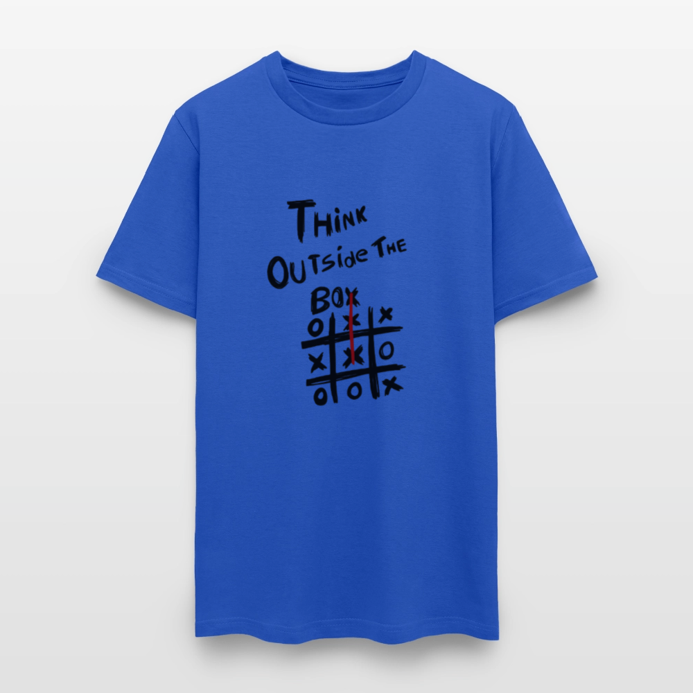 Think Outside The Box - royal blue