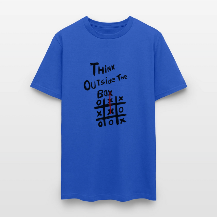 Think Outside The Box - royal blue