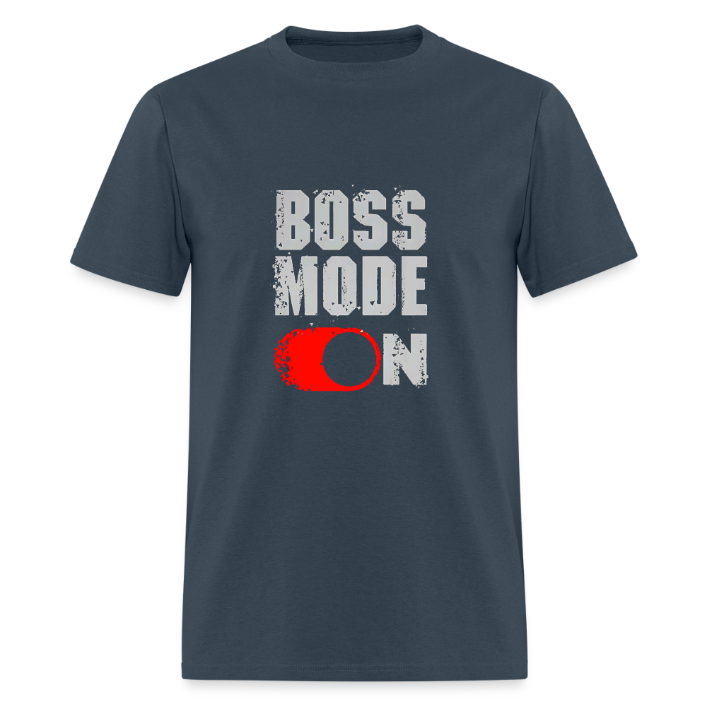 Blue dusk Boss Mode On t-shirt, a comfortable classic.
