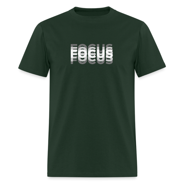 Forest Green Focus Blurry Edition T-Shirt with blurry &