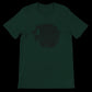 Forest green calligraphy t-shirt crafted from 100 percent ring-spun cotton with a powerful visual identity design. Perfect for cultural fashion lovers and high-end DTG print collections.