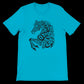 Turquoise calligraphy style graphic tee with premium Arabic calligraphy print. Eco-friendly unisex shirt crafted from soft Airlume cotton, tailored for DTG printing and street fashion. Ideal for expressive fashion lovers, cultural creatives, and modern trendsetters.