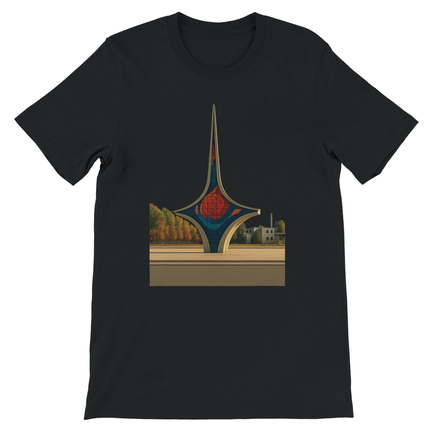 Black Umawyeen Damascus Sword Animated Style T Shirt with bold animated Damascus sword print premium unisex cotton streetwear tee for travel style lovers cultural apparel seekers and print on demand fashion enthusiasts