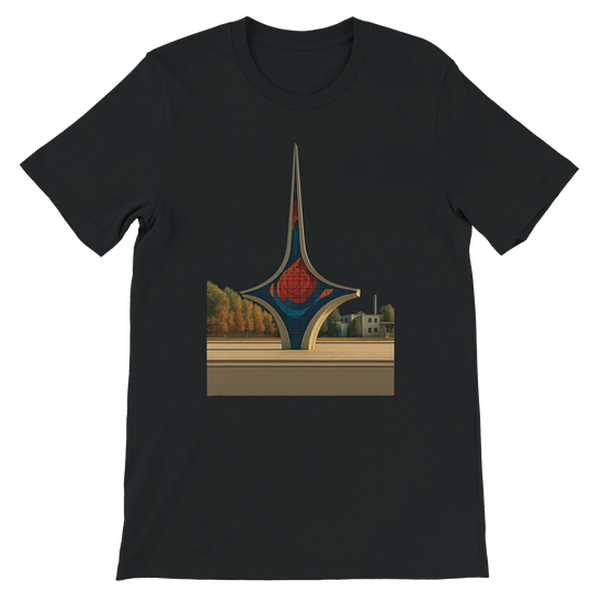 Black Umawyeen Damascus Sword Animated Style T Shirt with bold animated Damascus sword print premium unisex cotton streetwear tee for travel style lovers cultural apparel seekers and print on demand fashion enthusiasts