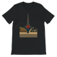 Black Umawyeen Damascus Sword Animated Style T Shirt with bold animated Damascus sword print premium unisex cotton streetwear tee for travel style lovers cultural apparel seekers and print on demand fashion enthusiasts