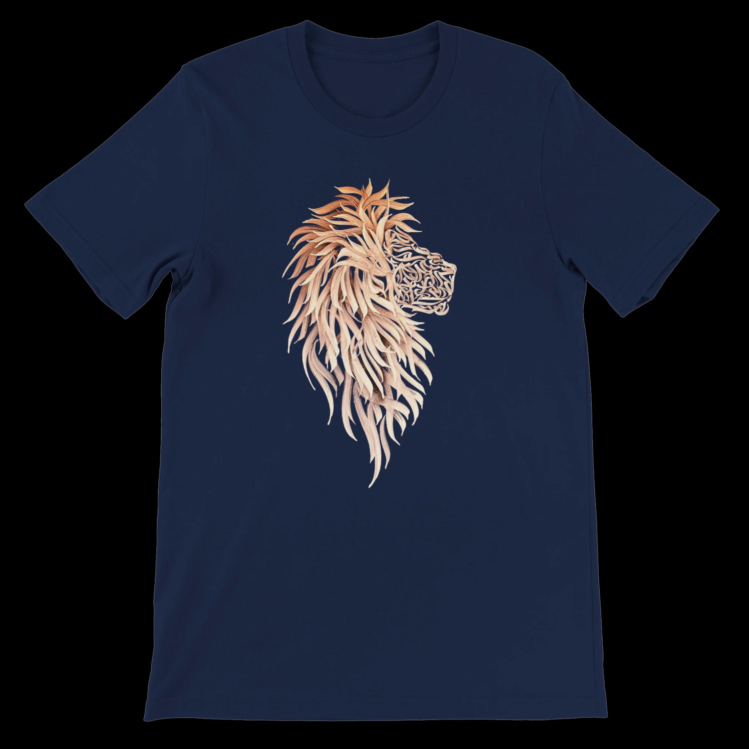 Navy blue calligraphy style t-shirt featuring bold Arabic design print on soft ring-spun cotton. Perfect for fans of street fashion and personalized identity wear. Designed for comfort, durability, and artistic self-expression with a modern twist.