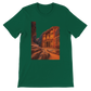 Evergreen Petra Jordan animated style t shirt featuring vibrant travel inspired art made with soft cotton fabric modern unisex streetwear style perfect for cultural fashion and adventurous lifestyle clothing collections