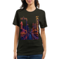 Travel inspired animated city t-shirt showcasing Las Vegas skyline perfect for vacation fashion urban street culture and modern casual wear.
