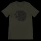 Dark olive Arabic calligraphy shirt combining premium softness and striking artistic print. Designed for high-quality DTG output this unisex streetwear piece elevates modern identity clothing.