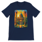 Navy animated landmark t-shirt featuring the St. Paul’s Cathedral of London. Soft cotton streetwear tee designed for world travelers, art lovers, and stylish global culture enthusiasts. Unisex fit and eco-friendly print-on-demand fashion.