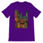 Team purple premium cotton t-shirt with bold animated Istanbul Taksim Street travel art perfect for unique streetwear global landmark fans and unisex premium fashion for travelers