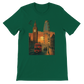 Evergreen London City Animated Style unisex T-shirt with colorful cityscape illustration premium soft cotton DTG print streetwear shirt for urban culture fans and travel enthusiasts