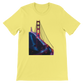 Yellow Golden Gate Bridge animated style cotton t shirt with bold travel inspired art for stylish streetwear and vacation outfits. Premium unisex tee for travelers and fashion enthusiasts who love iconic landmarks and comfortable everyday wear.