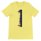 Yellow Chicago City Graphic T Shirt with colorful animated skyline illustration premium cotton city landmark tee for travelers Chicago lovers and modern streetwear outfits