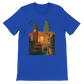 True Royal blue London City Animated Style T-shirt with bold cartoon style London landmarks printed on high quality cotton perfect for streetwear travel and cultural fashion lovers