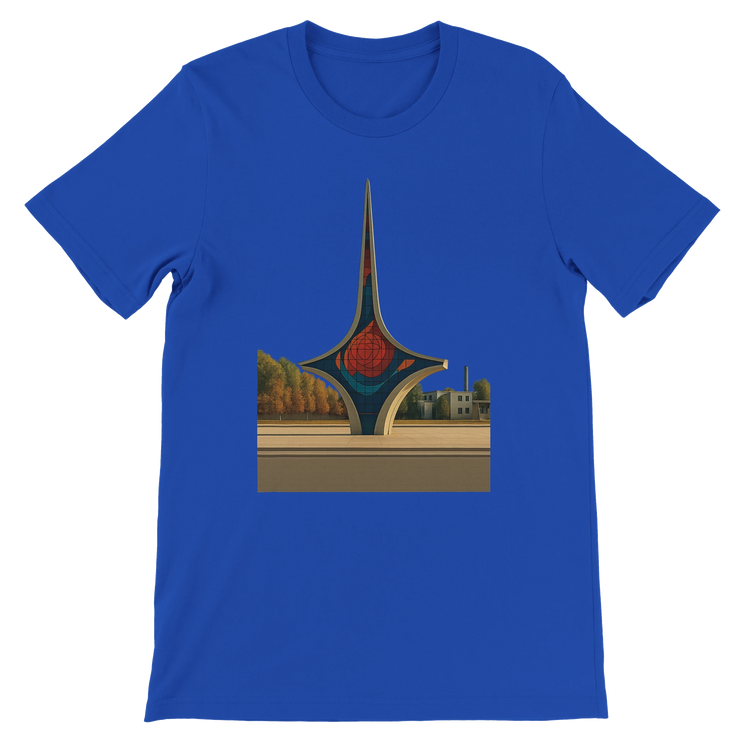 True Royal Umawyeen Damascus Sword Animated Style T Shirt with detailed animated sword print inspired by Damascus Syria soft cotton cultural streetwear tee for travelers and heritage art fashion lovers