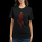 Arabic calligraphy shirt with Tunisia map design printed on black cotton. Great for Arabic clothing collections, Islamic gifts, or heritage streetwear. Lightweight, comfortable, and designed for expressive DTG prints.