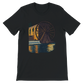 Black unisex t-shirt with vibrant animated Hama WaterWheels of Syria design. Soft premium cotton shirt ideal for travel lovers, world landmark collectors, and casual street fashion. Perfect for DTG printing with rich colors and long-lasting wear.