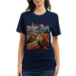Al Aqsa Mosque streetwear T-shirt with bold animated landmark illustration. Soft breathable cotton unisex tee for urban fashion lovers cultural pride outfits and trending street style apparel.