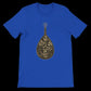 True royal blue t-shirt featuring bold Arabic calligraphy art that honors tradition with a modern silhouette. Crafted for comfort and perfect for direct-to-garment printing. A standout unisex tee in urban fashion, combining heritage and style in one powerful print-on-demand garment.