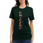 Chicago skyline graphic t shirt with animated cityscape design premium unisex travel tee for city lovers and iconic landmark apparel perfect gift for Chicago enthusiasts