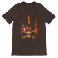 Brown Eiffel Tower Paris animated t-shirt crafted in premium breathable cotton with travel inspired art design perfect for streetwear lovers travelers and global culture fans eco friendly and ideal for print on demand fashion collections