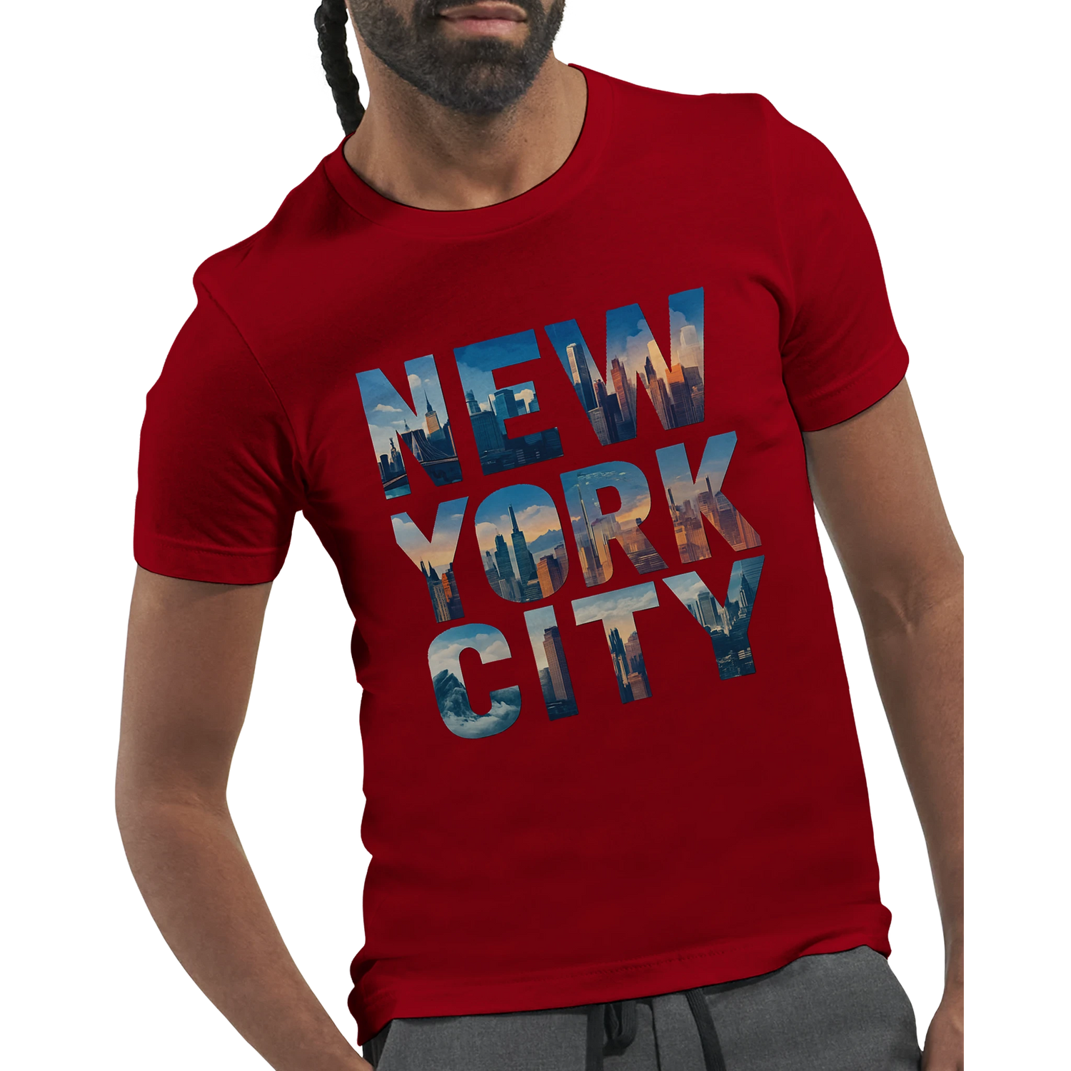 New York skyline graphic t shirt with animated skyscraper design soft breathable cotton shirt for architecture lovers urban fashion enthusiasts and those who love the Big Apple cityscape
