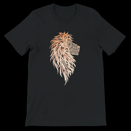 Black Arabic calligraphy t-shirt made from ultra-soft airlume cotton and tailored for sleek urban fashion. Features a bold front print inspired by heritage art and cultural elegance. A standout choice for streetwear fashion and expressive DTG apparel.
