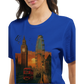 London City animated graphic tee with colorful skyline print on premium cotton unisex streetwear shirt perfect for travel lovers who want unique landmark apparel for everyday urban outfits