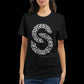 Black DTG-optimized t-shirt with calligraphy artwork featuring scripted strength theme. Made from eco-friendly ring-spun cotton for vibrant prints and ethical fashion lovers. A top-rated print-on-demand tee for modern minimalist streetwear.