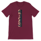 Maroon Chicago City Graphic T Shirt featuring animated skyline art premium urban streetwear apparel for Chicago fans travelers and city landmark fashion lovers