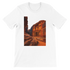 White Petra in Jordan Animated Style t shirt featuring bold colorful landmark design soft premium cotton fabric perfect for travel lovers cultural fashion streetwear enthusiasts and print on demand clothing collections