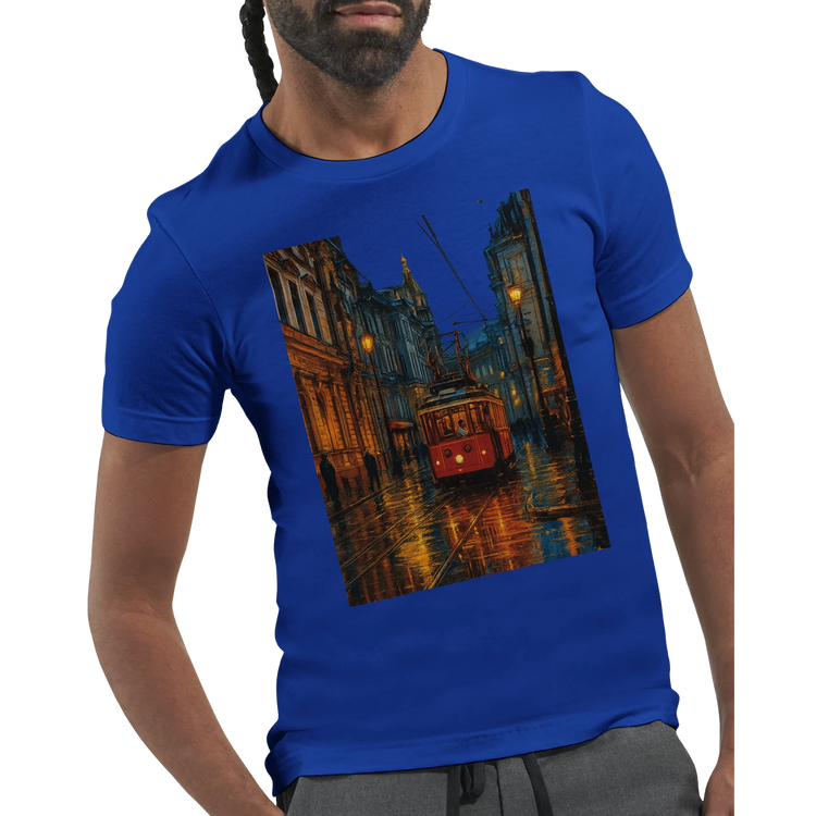 Eco friendly cotton travel graphic tee with animated Istanbul Taksim Street print for global landmark fans premium unisex streetwear and city inspired fashion clothing collections